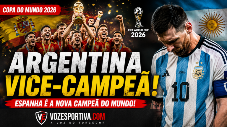 Argentina perde para a Espanha e termina a Copa do Mundo de 2026 como vice-campeã