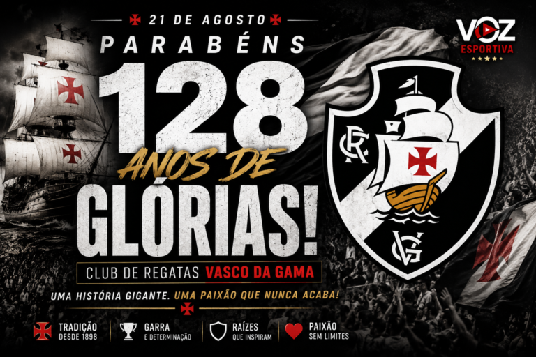 Vasco da Gama completa 128 anos de glórias, tradição e paixão