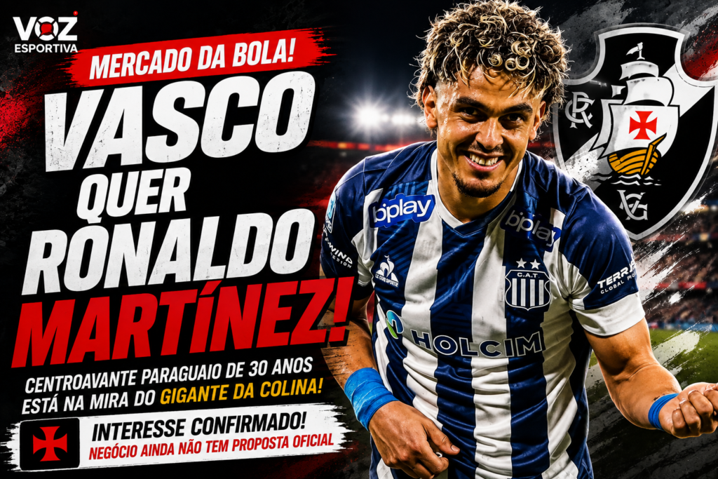 Vasco mira Ronaldo Martínez: presidente do Talleres confirma interesse em atacante paraguaio